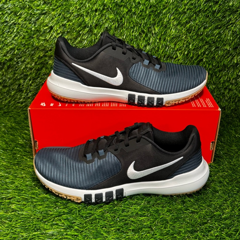 Size 10 - Mens Nike Flex Control TR4 Blue Black White Running Shoes - CD0197-009